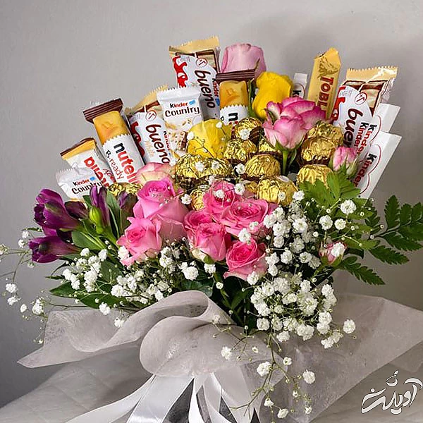 مدل دسته گل شکلاتی آموزش دسته گل شکلاتی دسته گل شکلاتی با کاغذ کشی دسته گل شکلاتی ولنتاین دسته گل شکلاتی ساده تزیین شکلات برای مهمانی تزیین شکلات در سینی lng nsji 'g a;ghjd